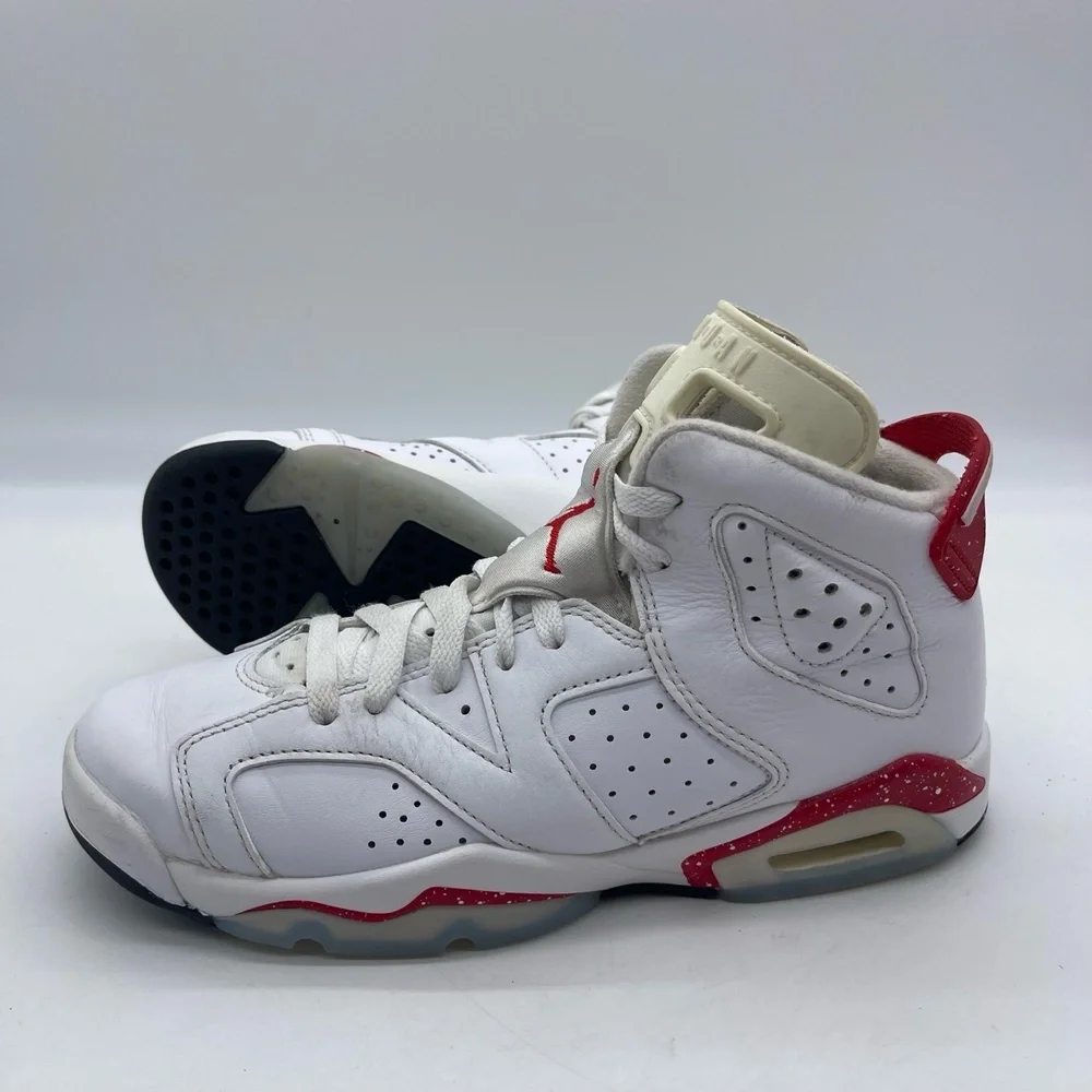 Nike Air Jordan 6 Retro GS‎ 384665-162 Youth Size 6Y Shoes 'Red Oreo' Sneakers